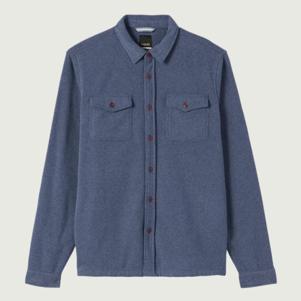 Vuori Men's Aspen Shirt Jacket | Azure Heather