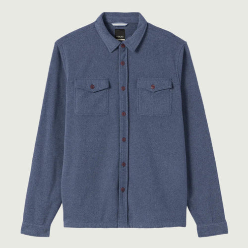 Vuori Men's Aspen Shirt Jacket | Azure Heather