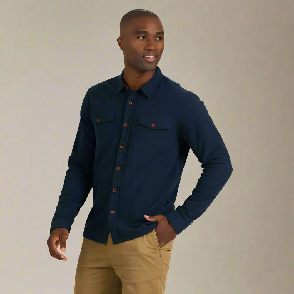 Vuori M's Aspen Shirt Jacket | Ink