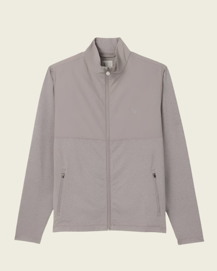 Vuori Men's Sunday Element Track Jacket | Mocha Heather