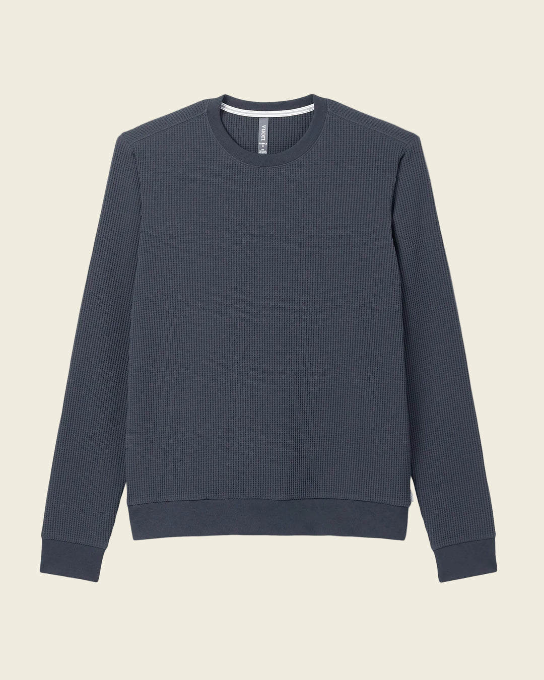 Navy blue sweatshirt on a white background