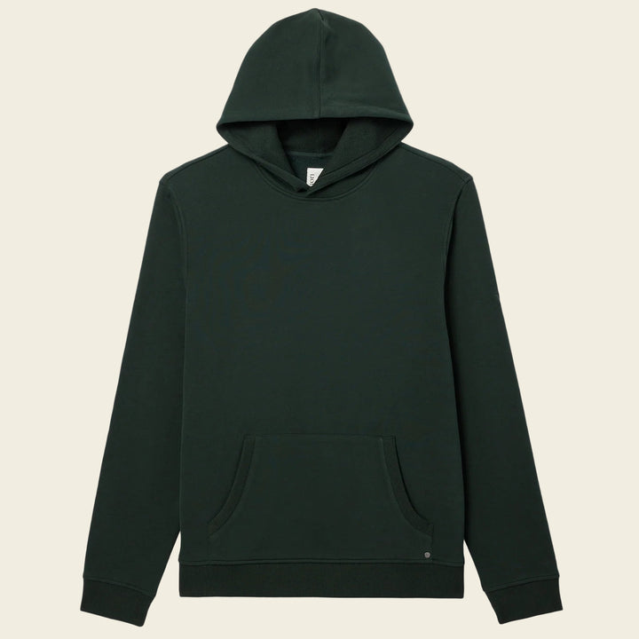 Vuori Seaside Pullover Hoodie in Evergreen color.
