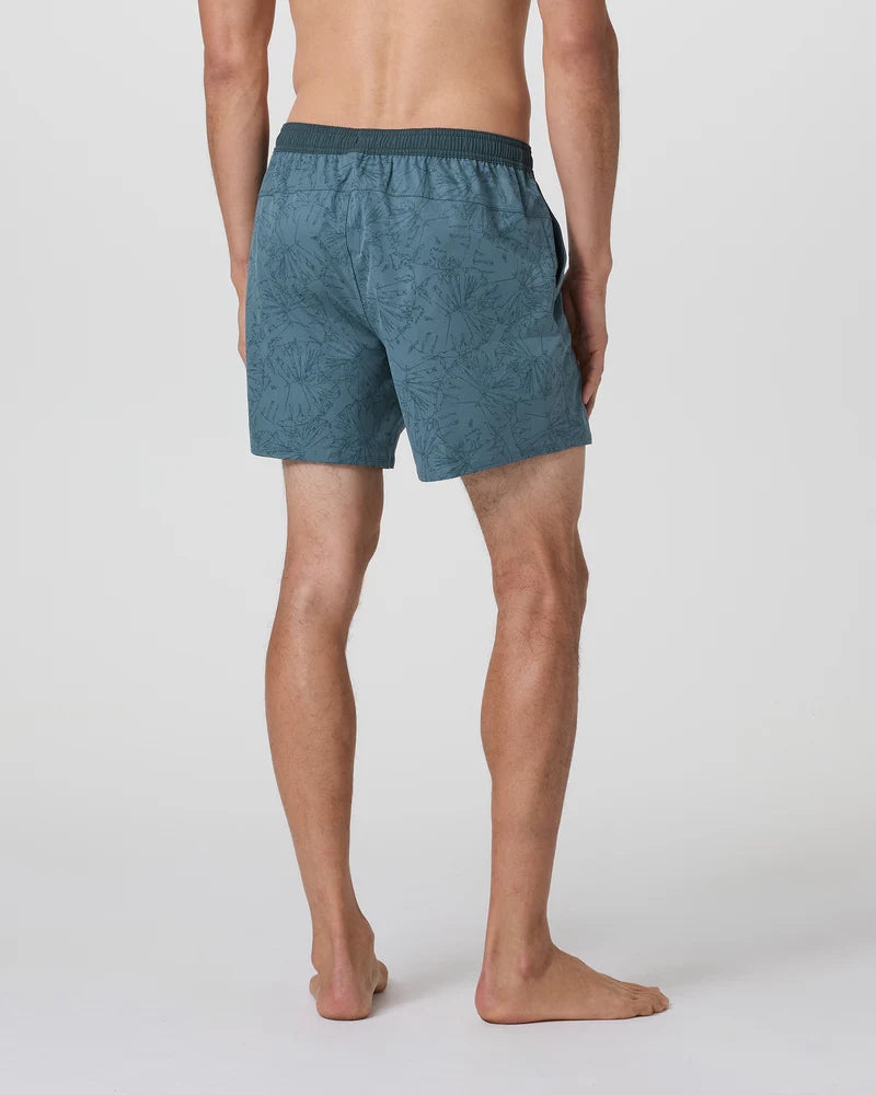 Vuori Men's Maverick Volley Short | Light Deep Sea Water Lily