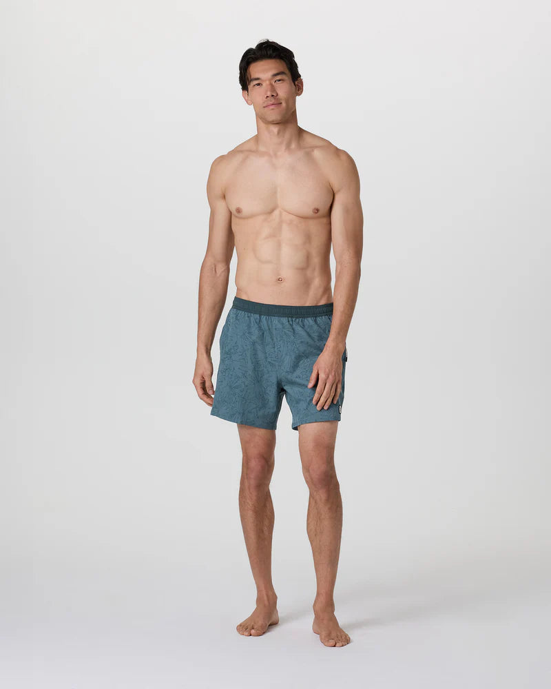 Vuori Men's Maverick Volley Short | Light Deep Sea Water Lily