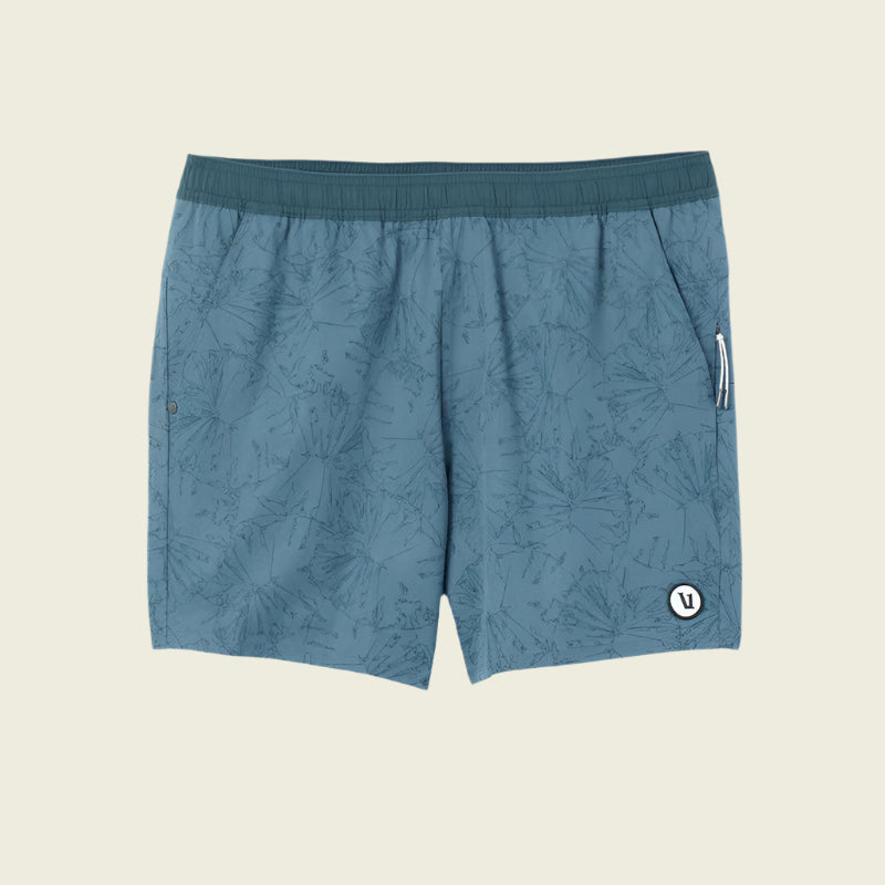 Vuori Men's Maverick Volley Short | Light Deep Sea Water Lily