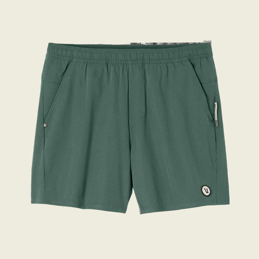 Green shorts on a white background