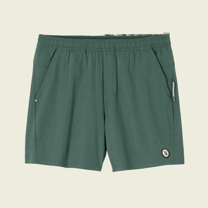 Green shorts on a white background