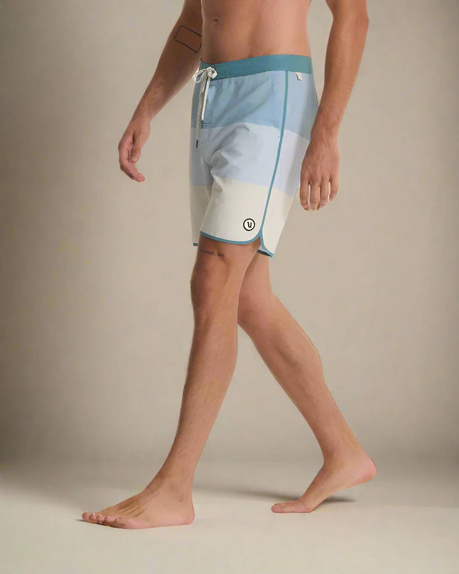 Vuori Men's Cruise Boardshort | Sagebrush Wave Stripe