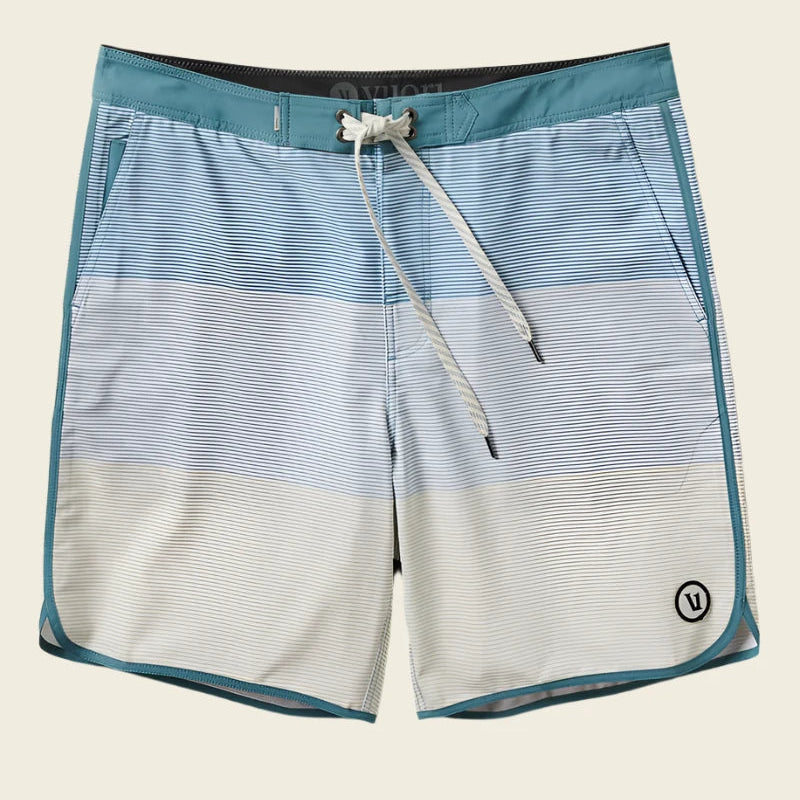 Vuori Men's Cruise Boardshort | Sagebrush Wave Stripe