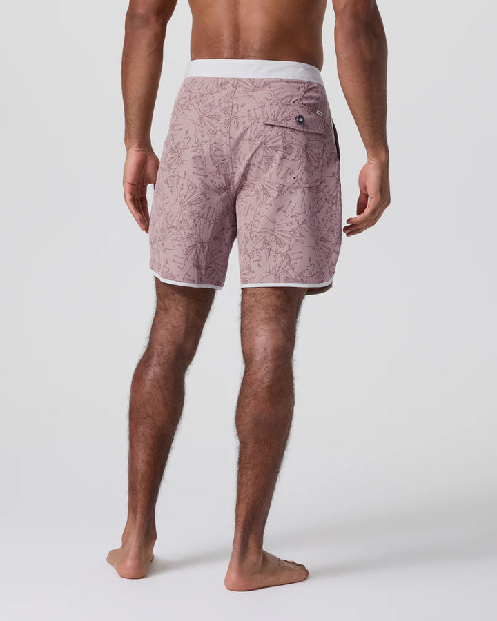 Vuori Men's Cruise Boardshort | Zion Rose Water Lily