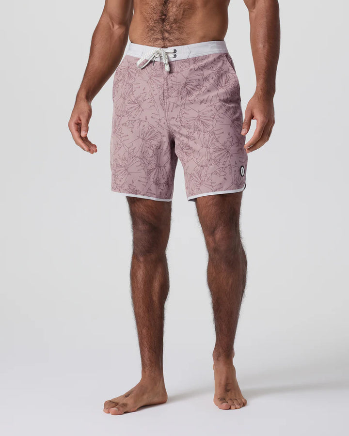 Vuori Men's Cruise Boardshort | Zion Rose Water Lily