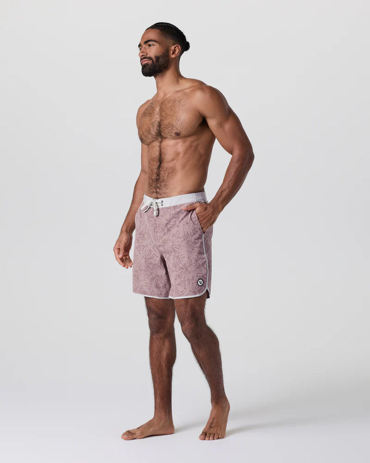 Vuori Men's Cruise Boardshort | Zion Rose Water Lily