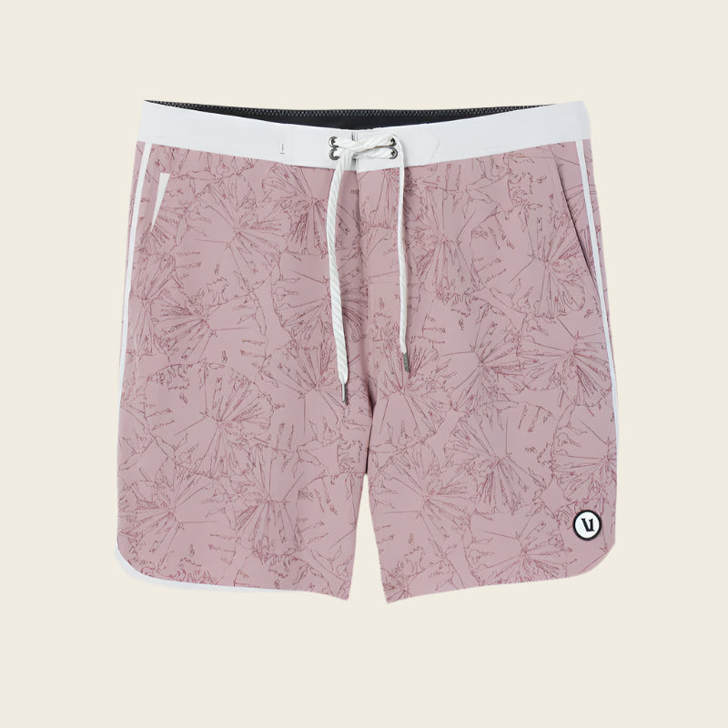 Vuori Men's Cruise Boardshort | Zion Rose Water Lily