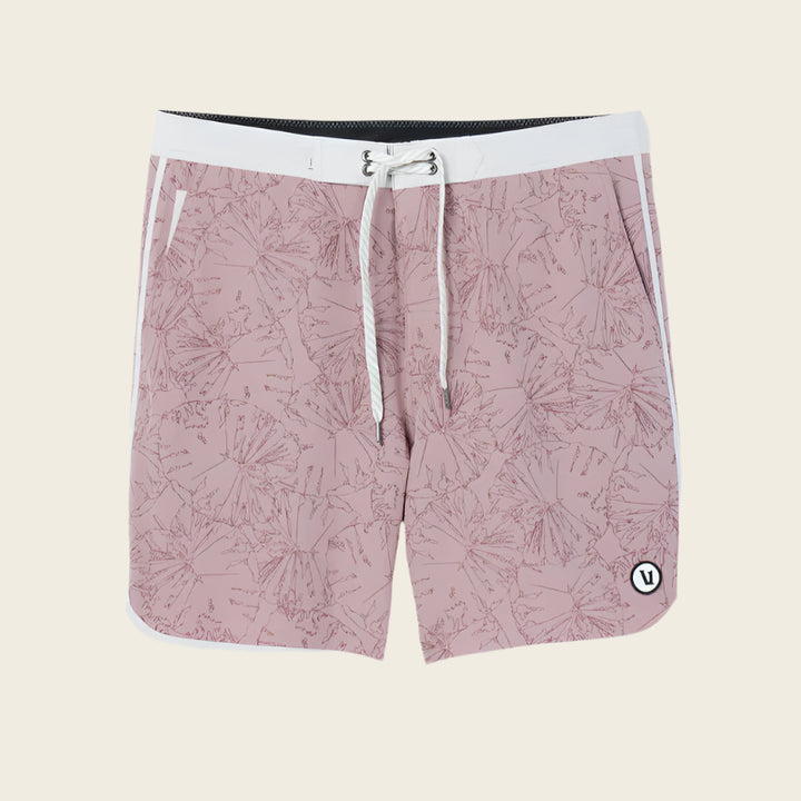 Vuori Men's Cruise Boardshort | Zion Rose Water Lily
