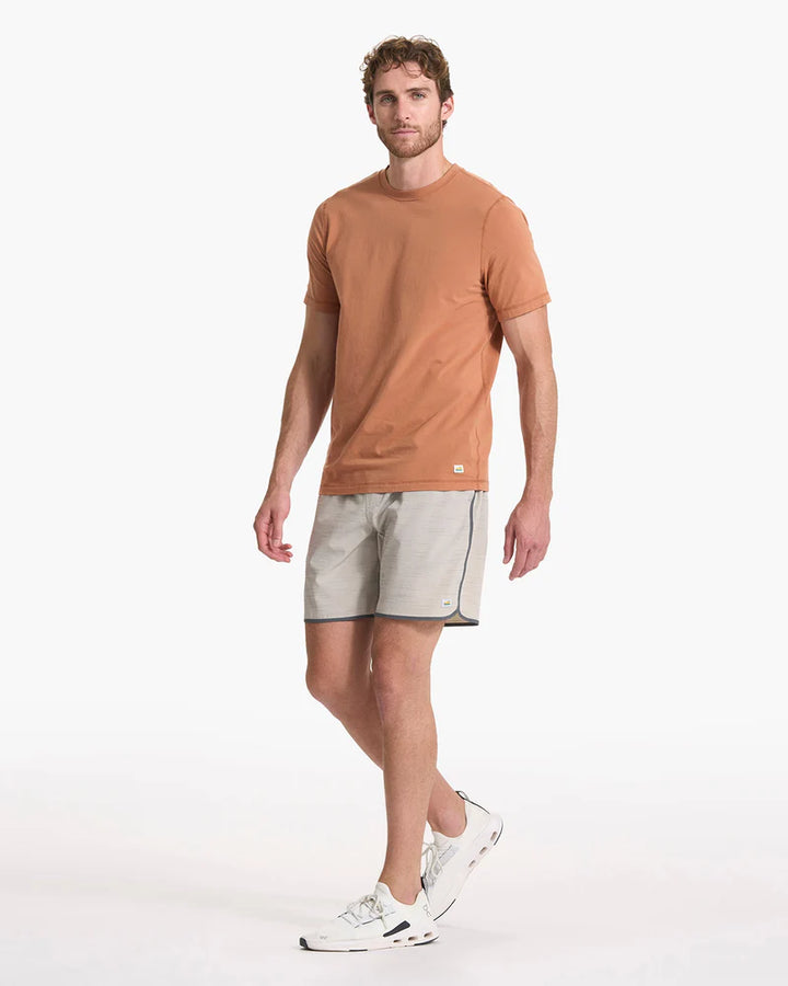 Vuori Men's Banks Short | Athletic Shorts for Men | Beachsand Slub Strip