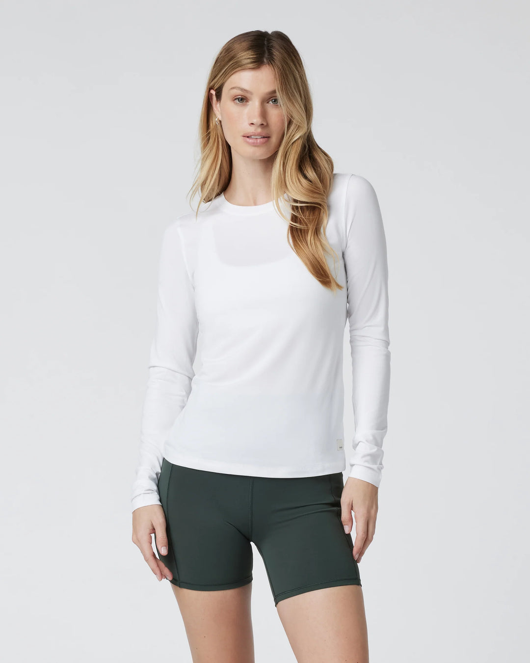 Vuori Women's L/S Lux Crew  | White