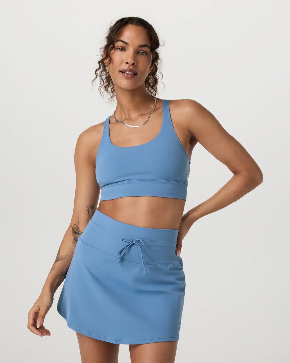 Vuori Yosemite Longline Bra | Light French Blue