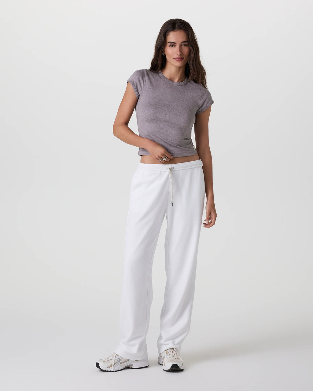 Vuori Halo Baby Tee | Lunar Grey Heather