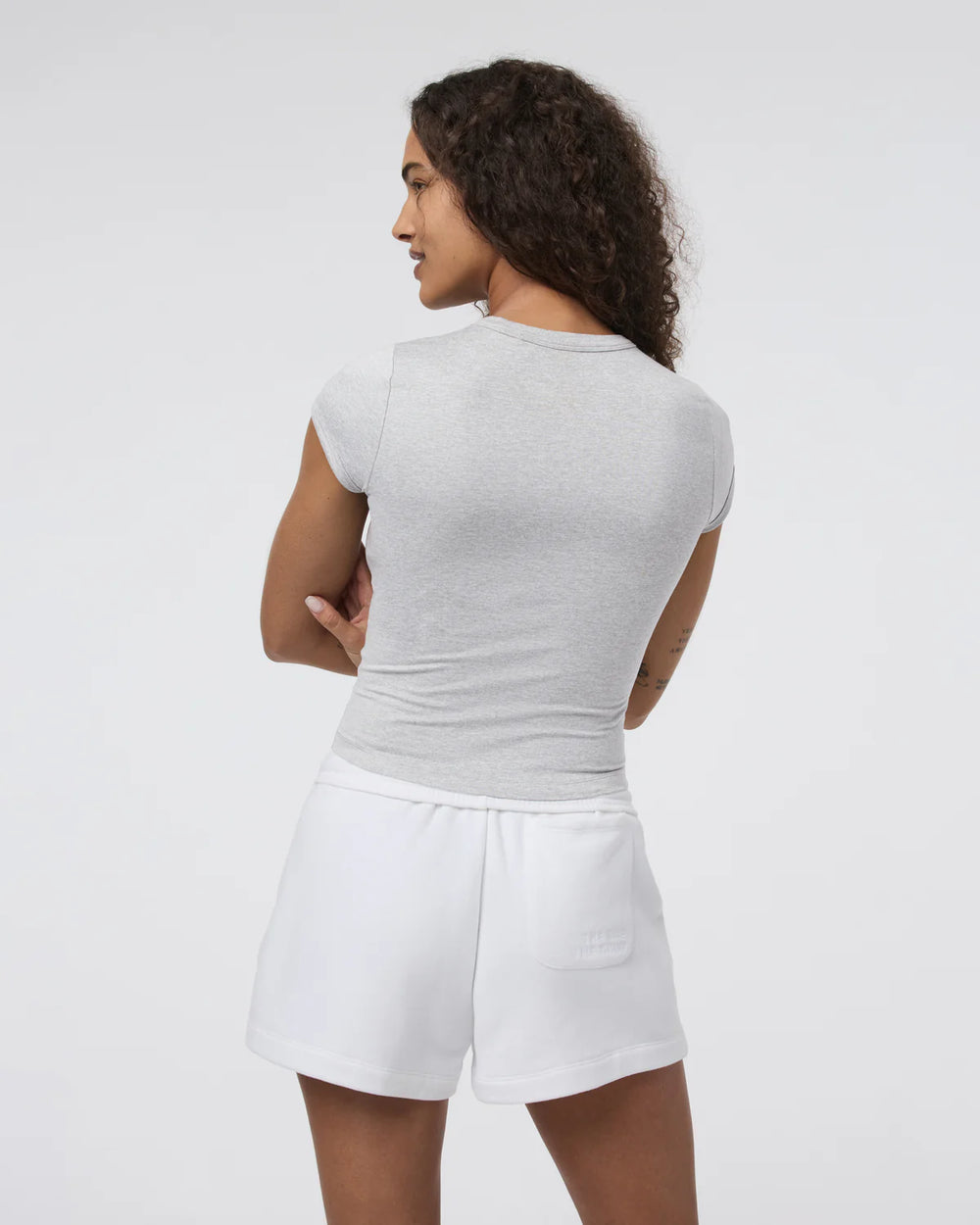 Vuori Halo Baby Tee | Pale Grey Heather