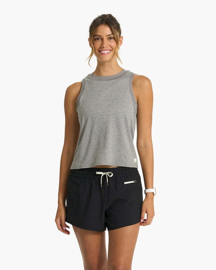 Vuori Women's Energy Top | Heather Grey