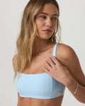 Inversion Rib Bra | Crystal Blue