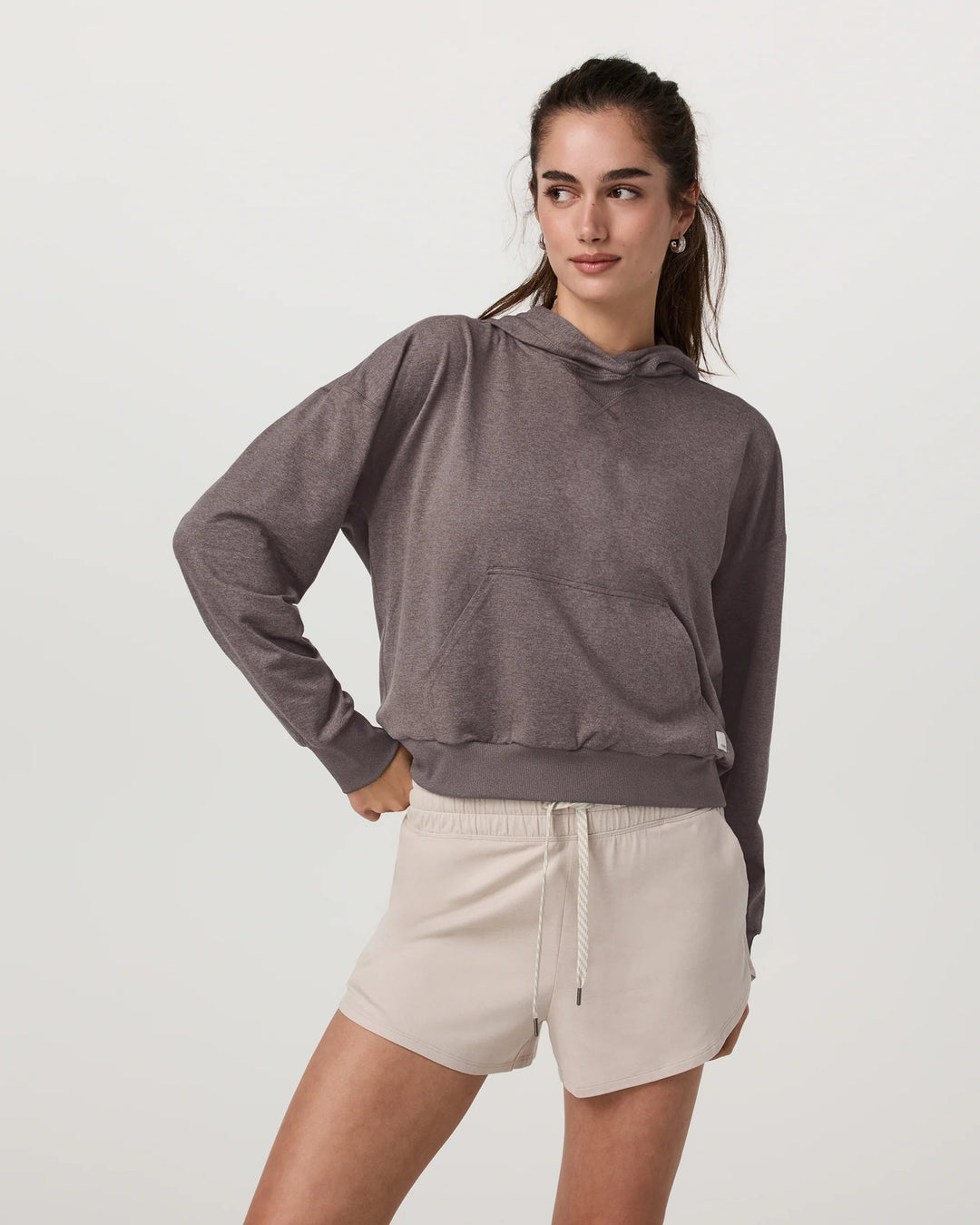 Vuori Halo Modern Pullover Hoodie | Huckleberry Heather