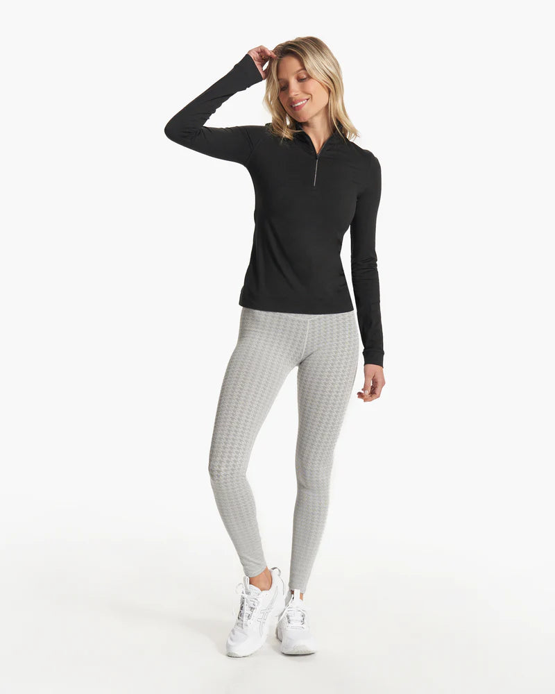 Vuori Halo Essential Half Zip Black Heather
