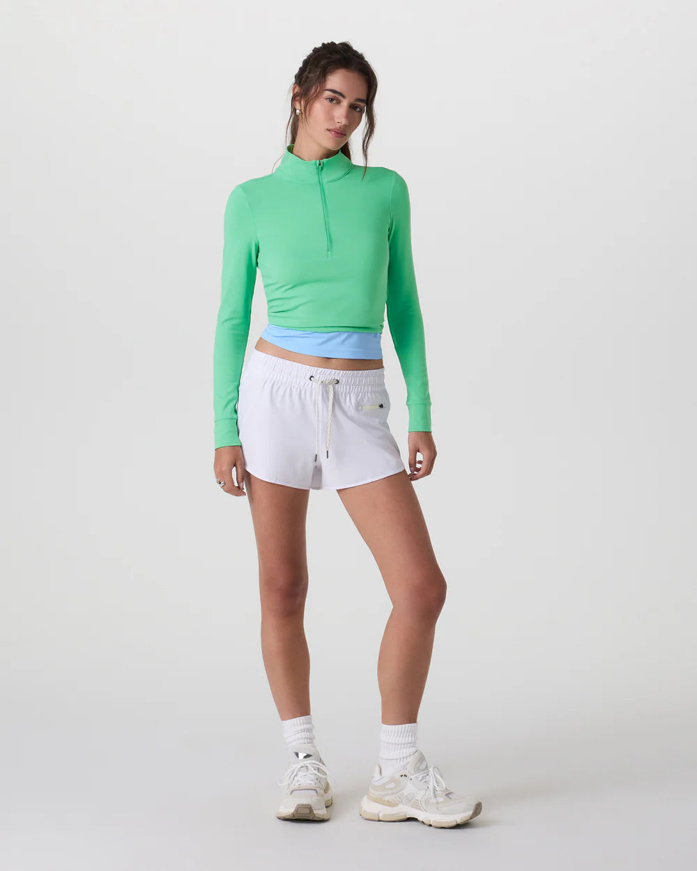 Vuori Studio Half Zip | Light Bergamot