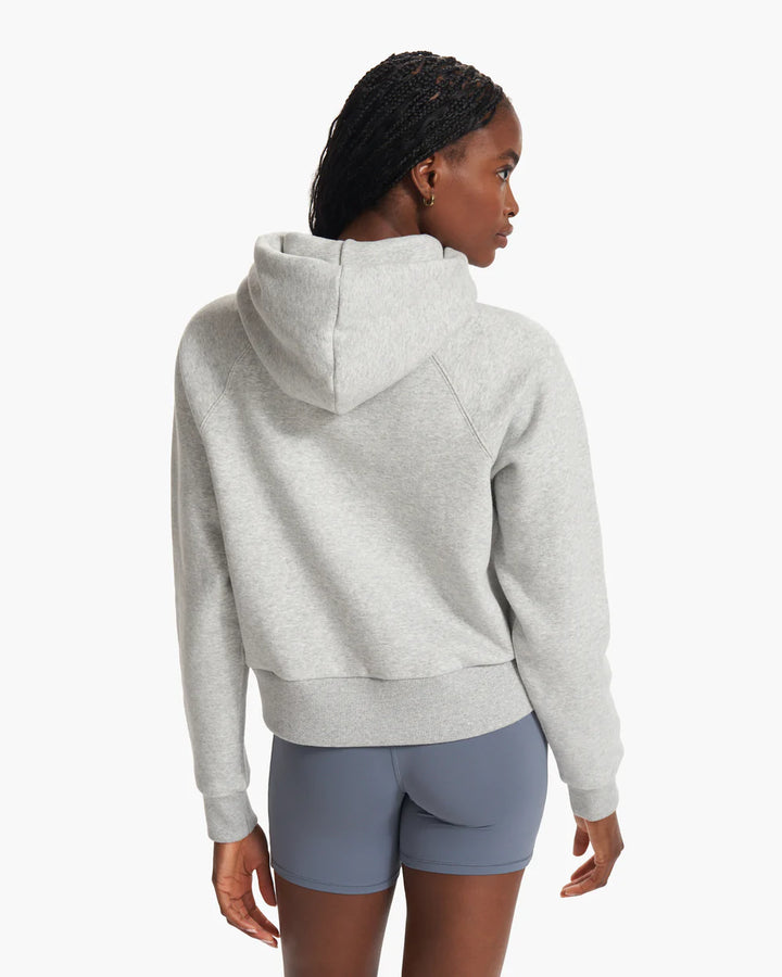 Vuori Women's Restore Half Zip Hoodie | Light Heather Grey