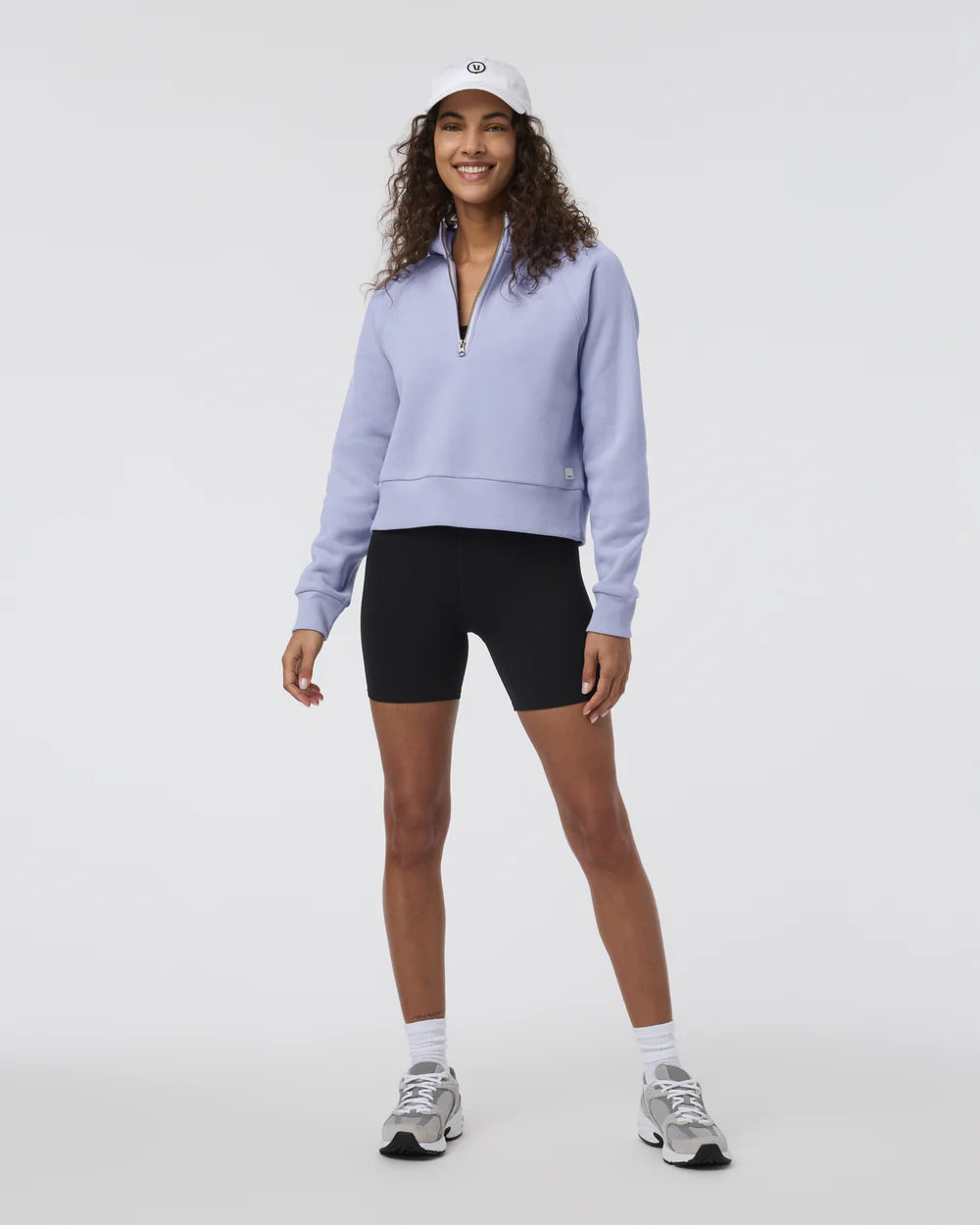 Vuori Restore Half Zip Hoodie | Lavendar Mist