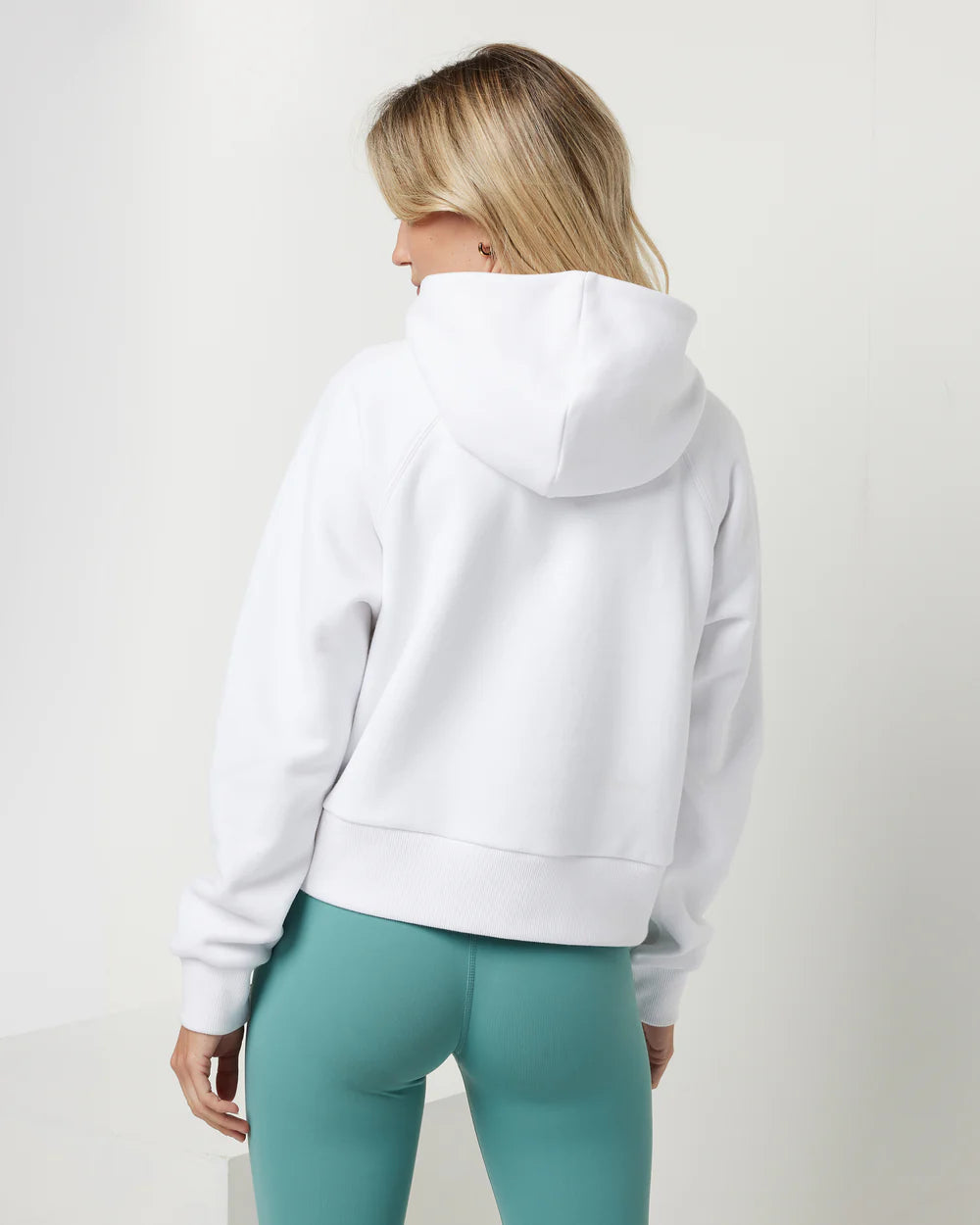 Vuori Women's Restore Half Zip Hoodie | White