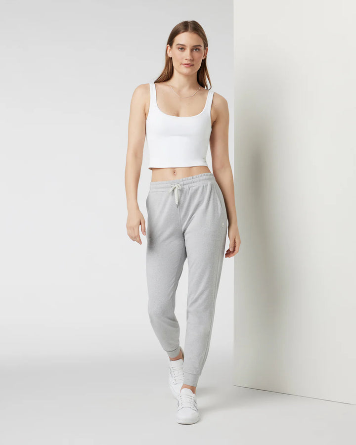 Vuori Women's Performance Jogger - Long | Pale Gray Heather