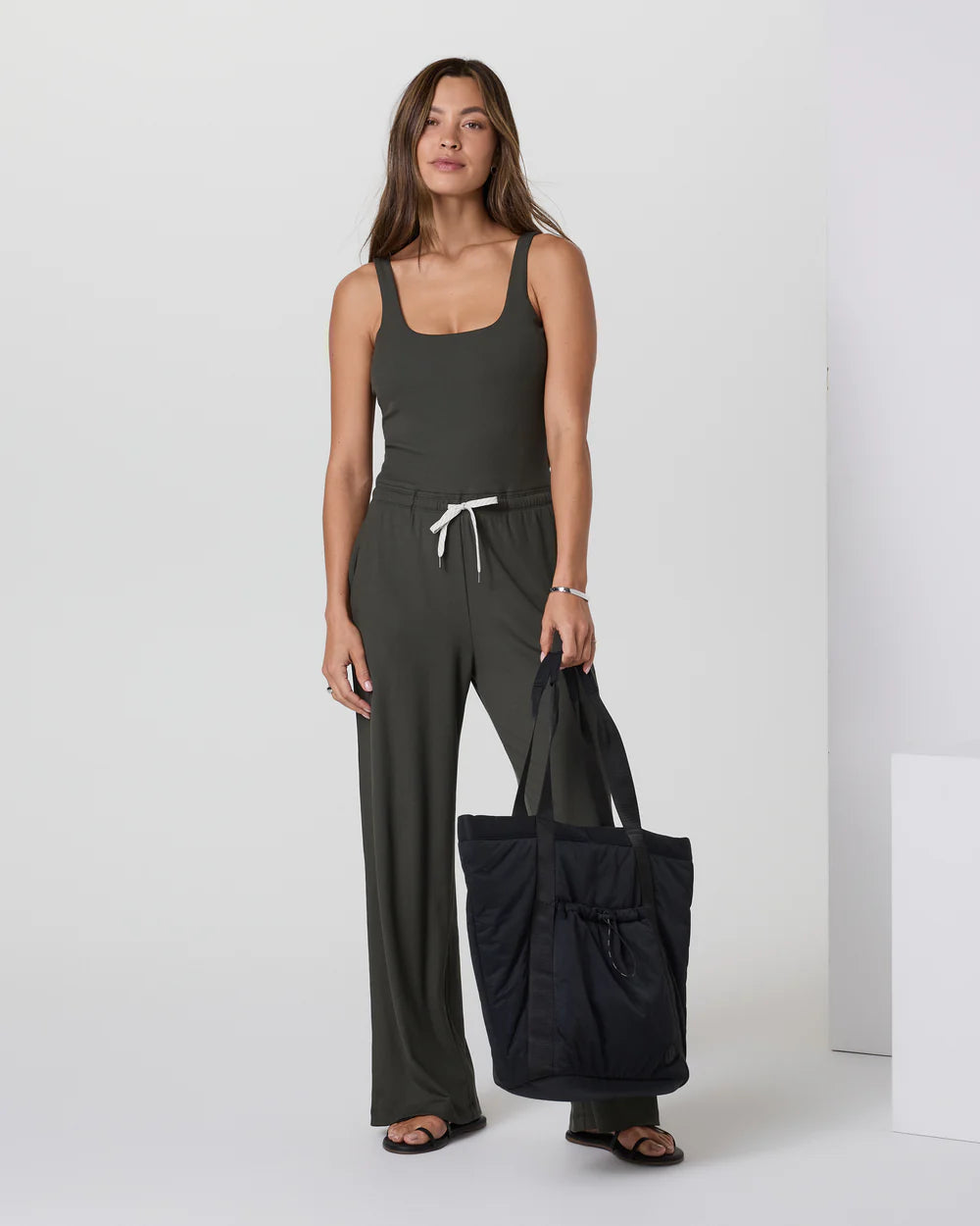 Vuori Pose Scoop Jumpsuit | Kale