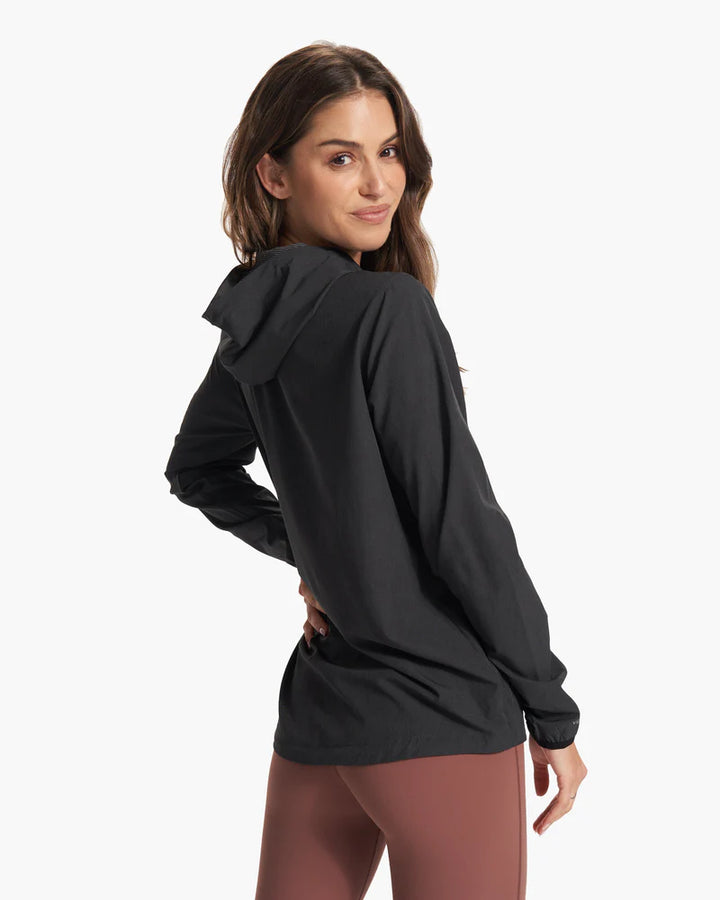 Vuori Women's Outdoor Trainer Shell | Black Heather 