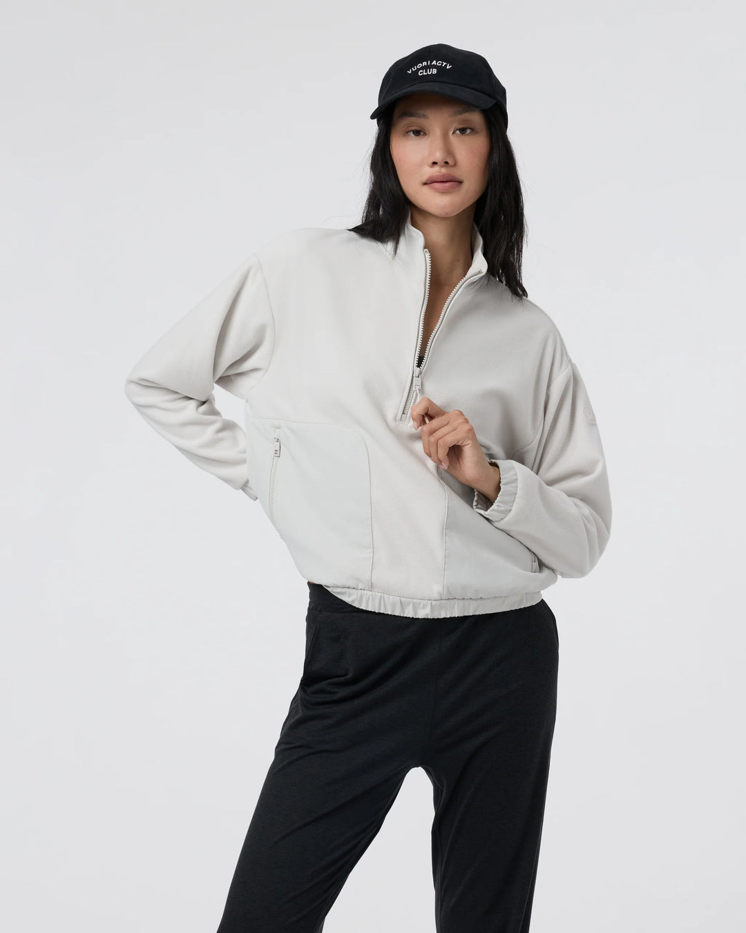 Vuori Aspen Half Zip | Salt