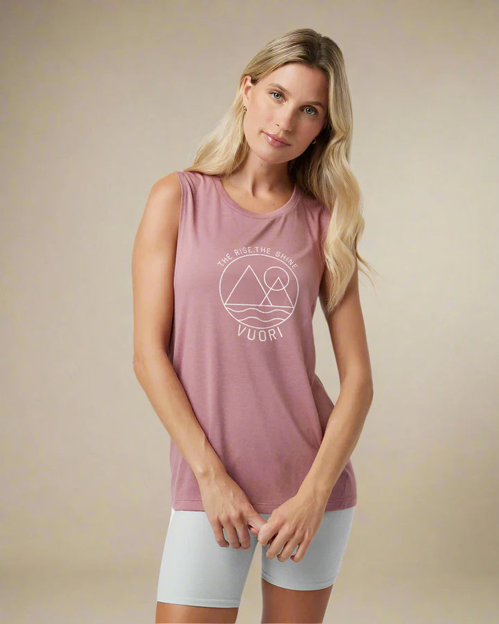 Vuori Women's The Rise The Shine Tank | Mauve