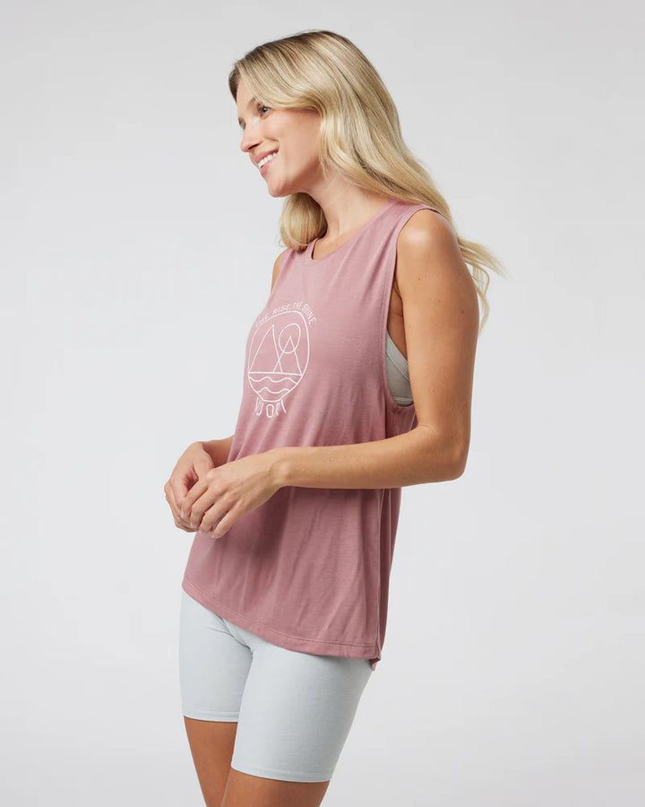 Vuori Women's The Rise The Shine Tank | Mauve