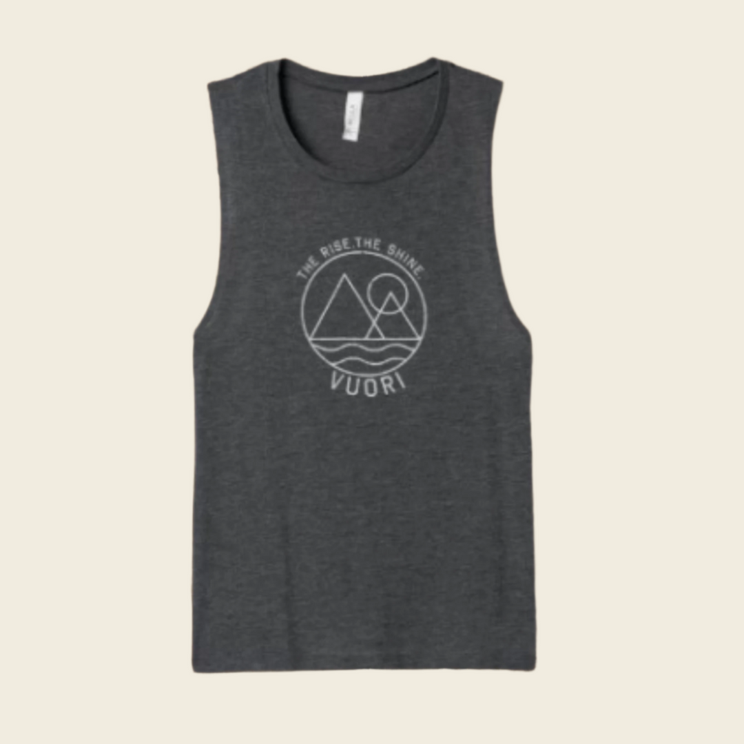 Vuori W's The Rise The Shine Tank Charcoal Heather