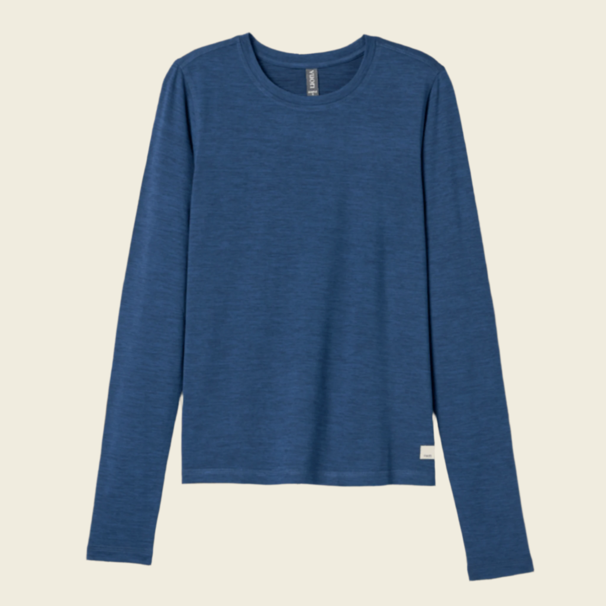 Vuori Women's L/S Lux Crew  | French Blue Heather