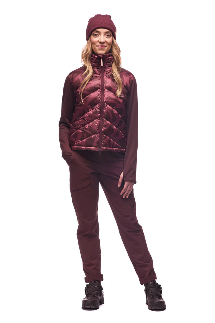 Indyeva Poplun Full Zip | Dark Bark Root Print