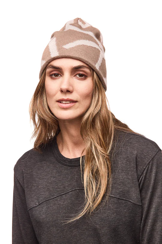 Indyeva Gorro - Beanie | Flax Branch Print