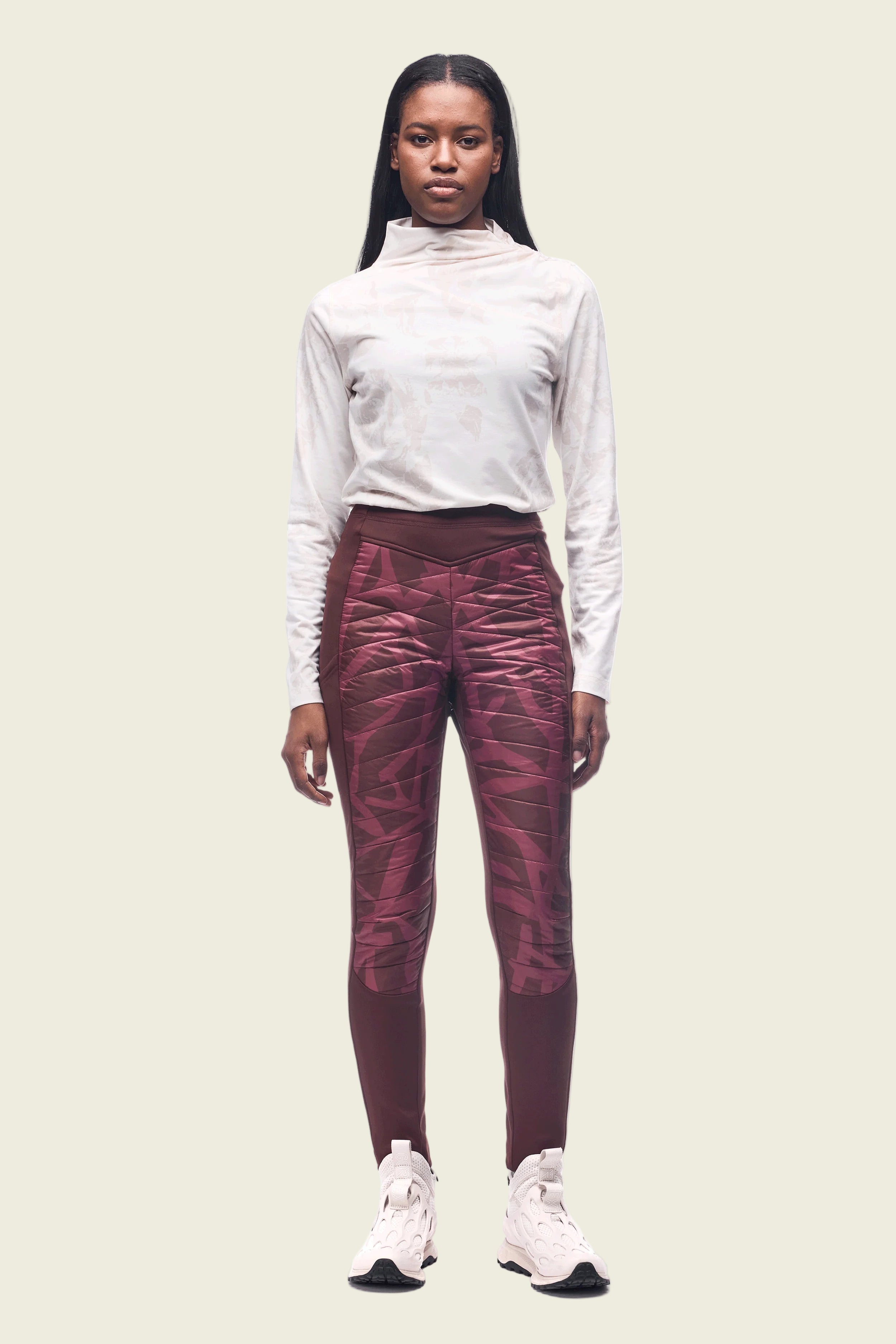Indyeva Boon Pant II | Dark Bark Root Print