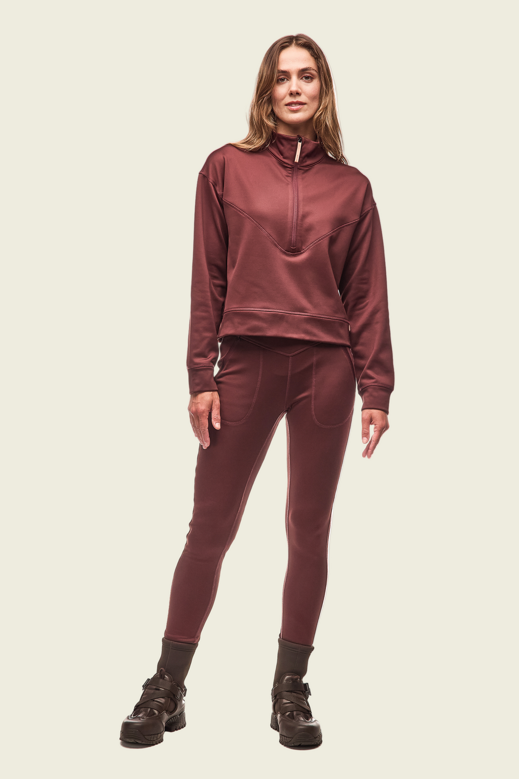 Indyeva Teplo Legging | Dark Bark