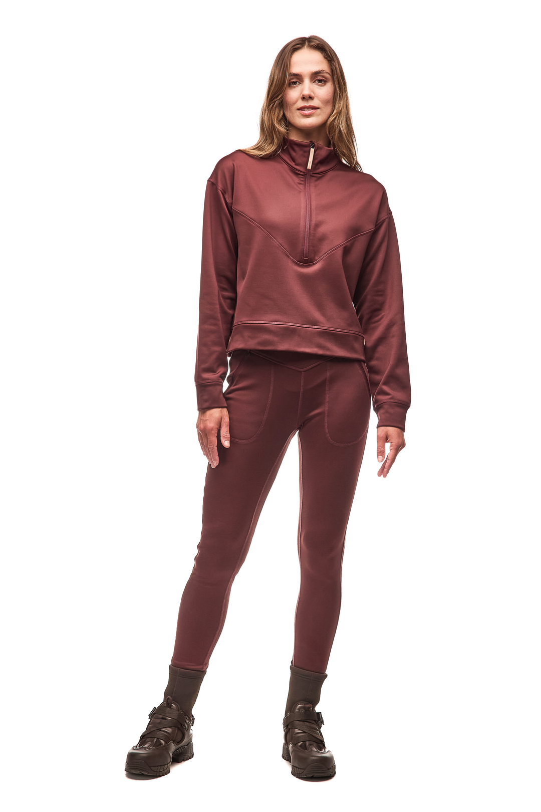 Indyeva Teplo Legging | Dark Bark