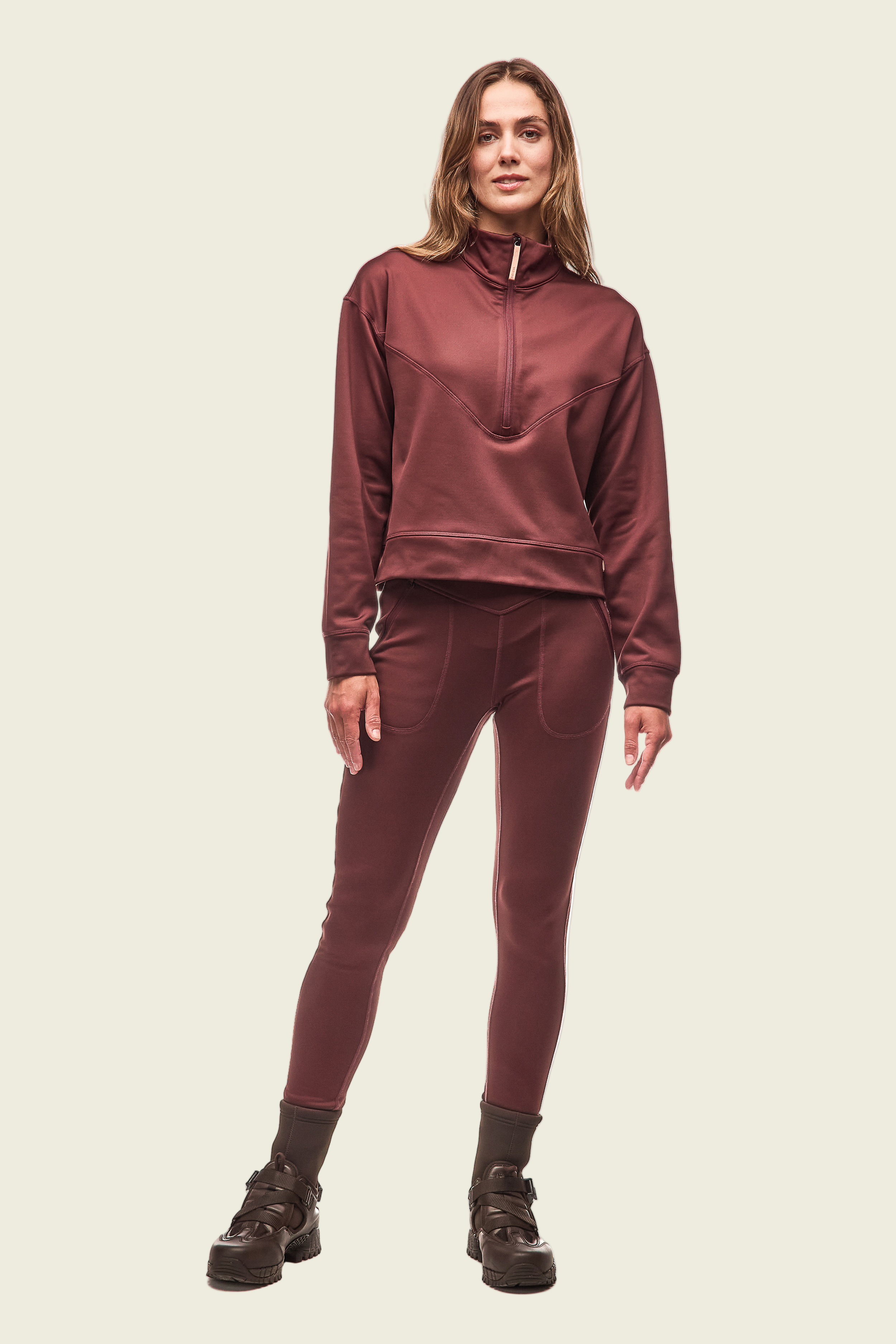 Indyeva Teplo Legging | Dark Bark