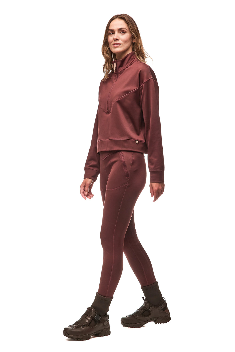 Indyeva Teplo Legging | Dark Bark