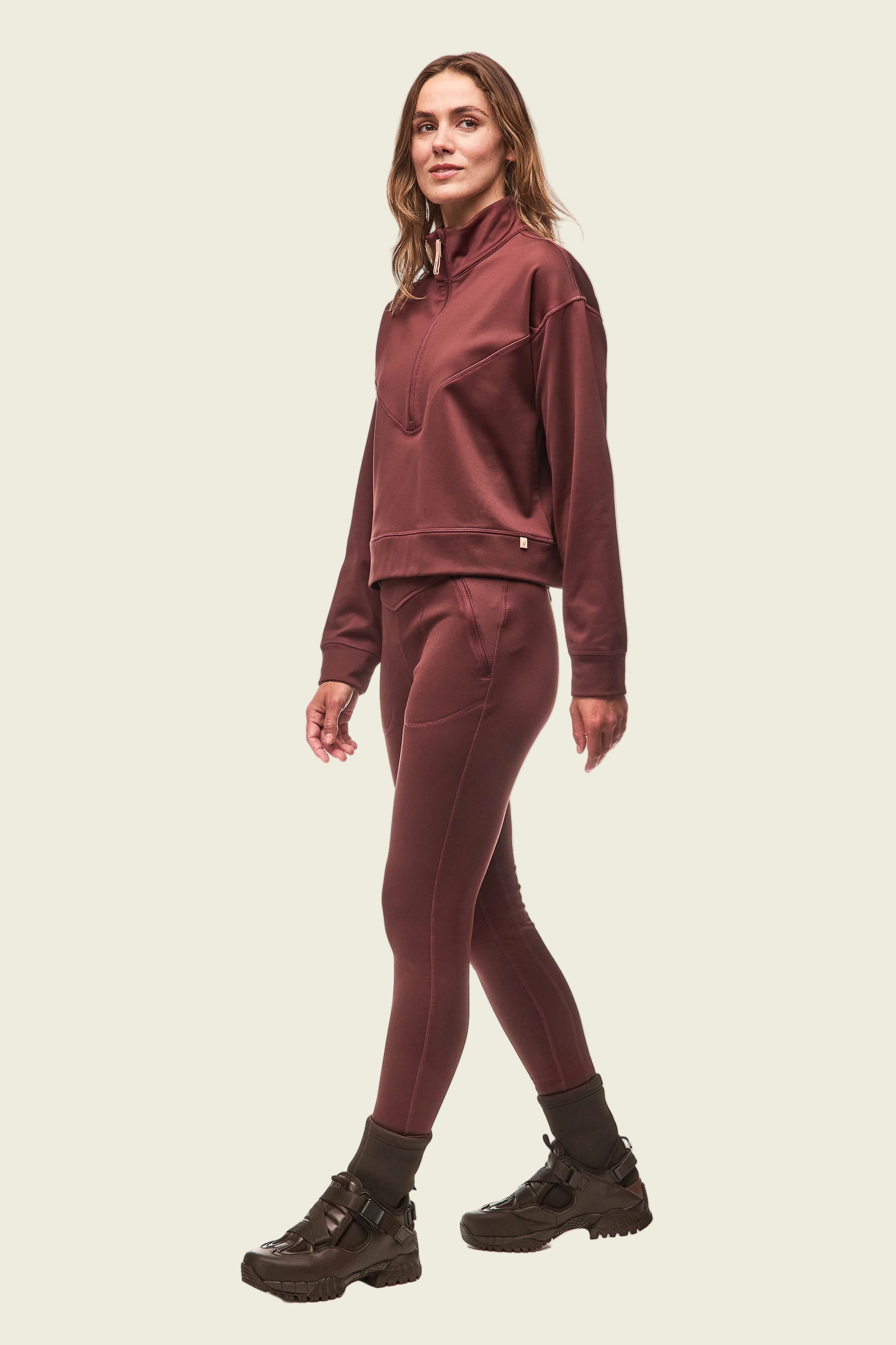 Indyeva Teplo Legging | Dark Bark