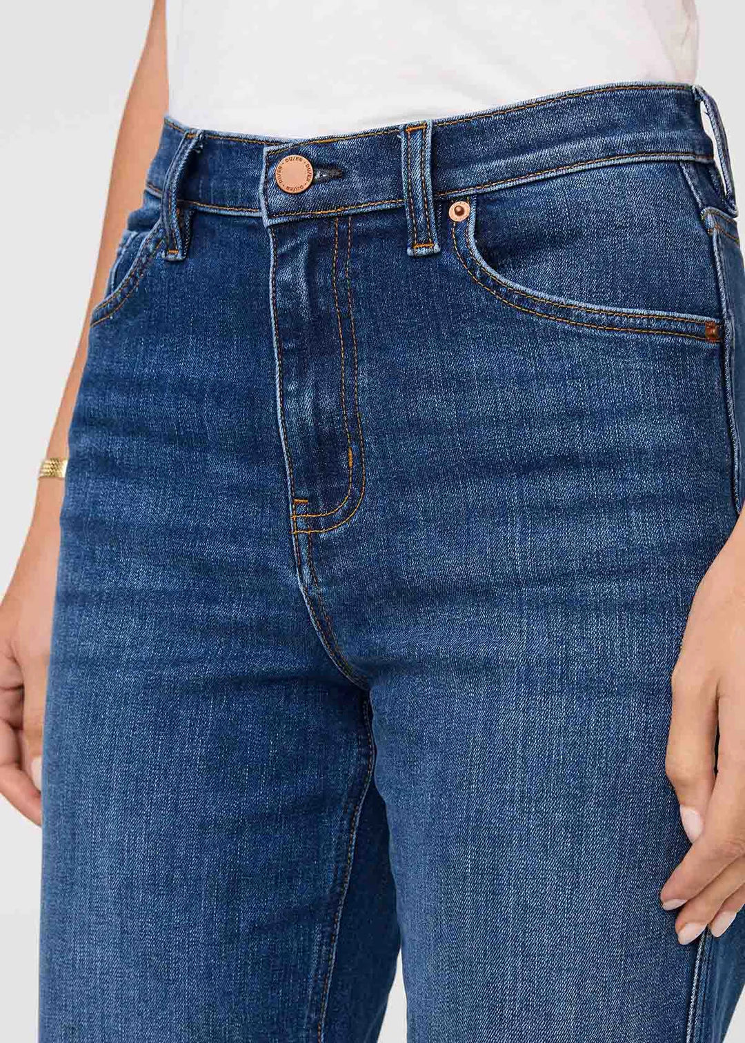 Performance Denim+ High Rise Straight | Blue Maize