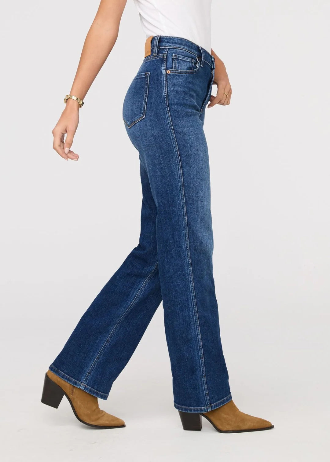 Performance Denim+ High Rise Straight | Blue Maize