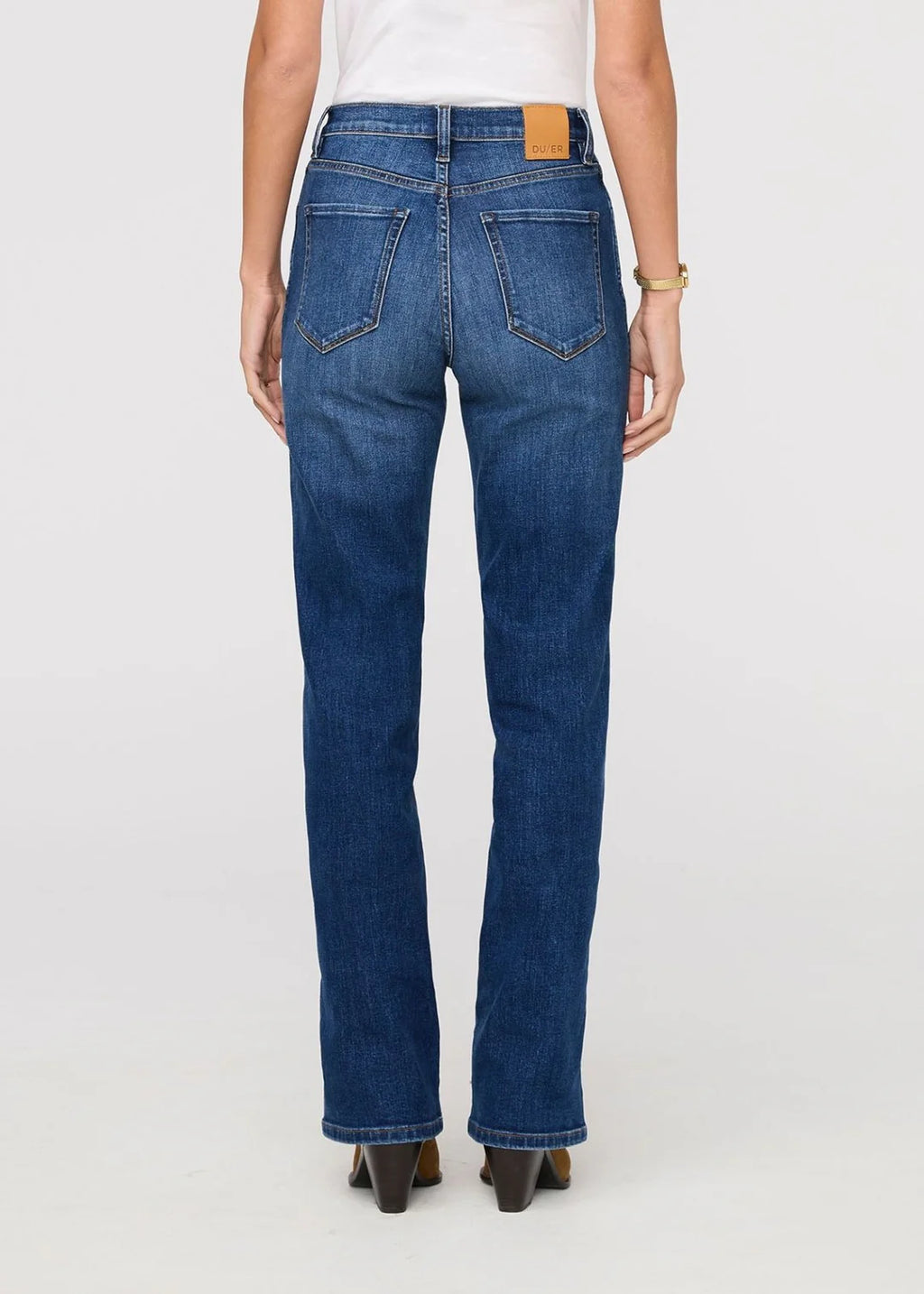 Performance Denim+ High Rise Straight | Blue Maize